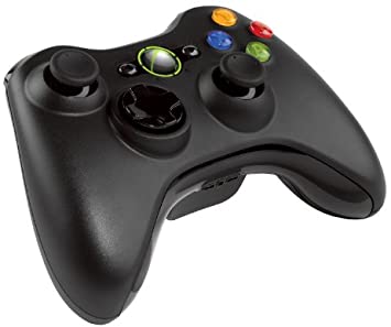 Manette sans Fil Microsoft pour Xbox 360 - Compatible PC - Noir