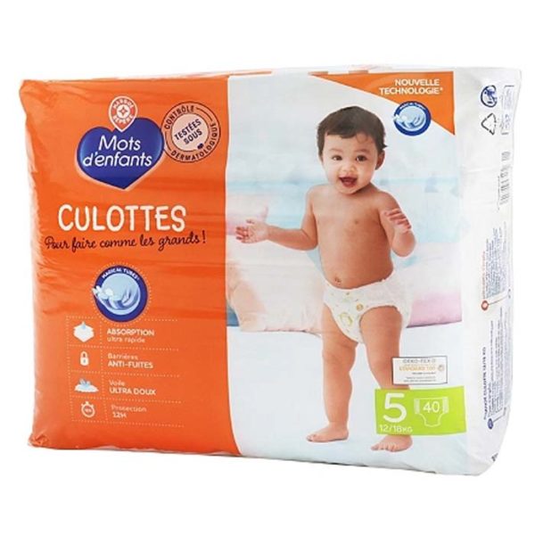 couches culottes t5 12 18 kg mots d enfants 40 couches