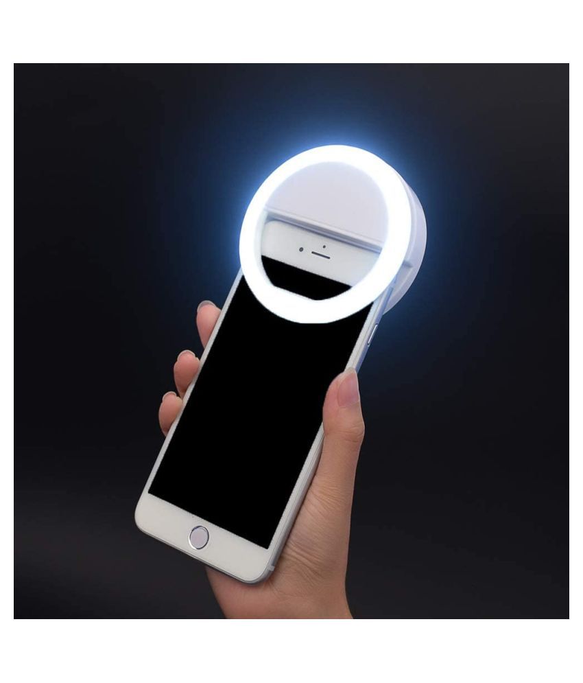 ® selfie lumière ring light 3 niveaux lumineux led, selfie éclairage de  nuit et de l'obscurité pour amélioration de la photographie (blanc)