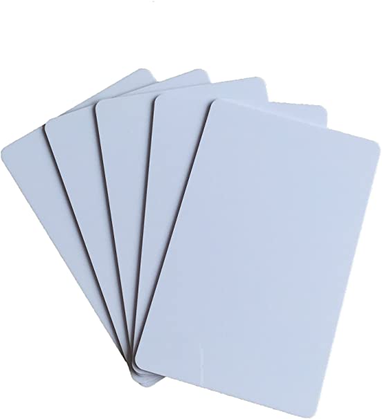 Paquet De 100 BADGES PVC - VIERGES Blanc – Image 4