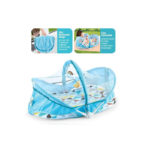 Lit de bébé pliable portable - Bleu – Image 4