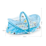 Lit de bébé pliable portable - Bleu – Image 6