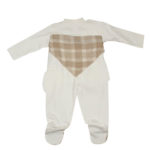 Kit de naissance 5 pièces pour nouveau-né - Blanc/Kaki – Image 2