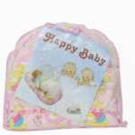 Lit pliable portable pour nouveau-né avec moustiquaire - Rose – Image 2