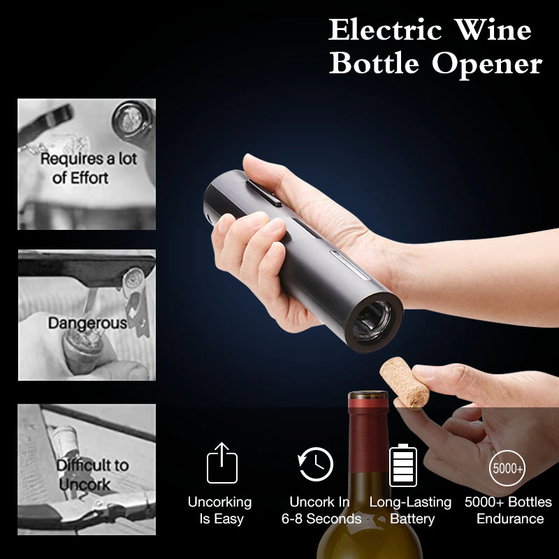 Ouvre-bouteille électrique Tire-bouchon à vin rouge automatique