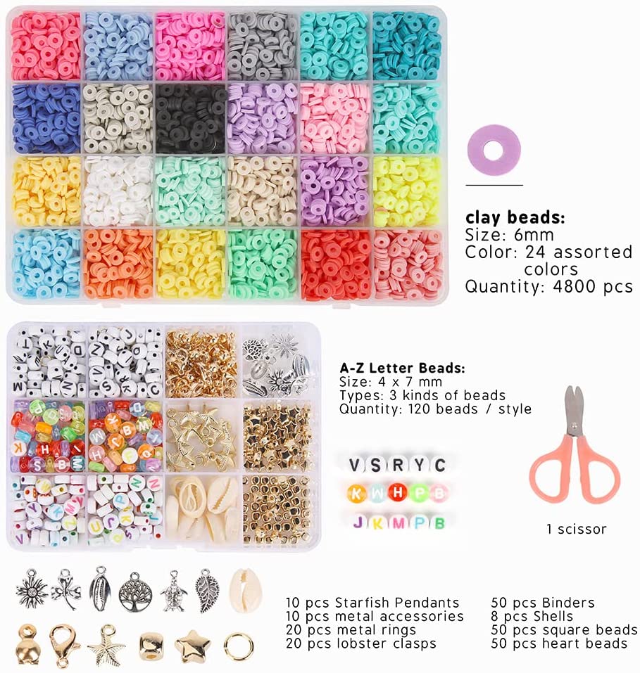 Kit de fabrication de perles de disque de perles d'argile pour les disques d 'argile polymère pour enfants