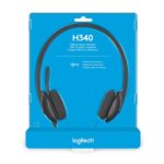 Logitech H340 Casque Filaire, Ecouteurs Stéréo, USB, PC/Mac/Portable/Chromebook - Noir – Image 2