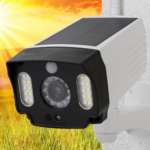 Projecteur LED Solaire Avec Détecteur De Mouvement Sous Forme de Caméra Factice