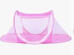 Berceau Bébé Portable Tente Avec Moustiquaire - Pliable - Sans le Matelas - Rose – Image 4