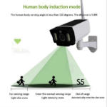 Projecteur LED Solaire Avec Détecteur De Mouvement Sous Forme de Caméra Factice – Image 8