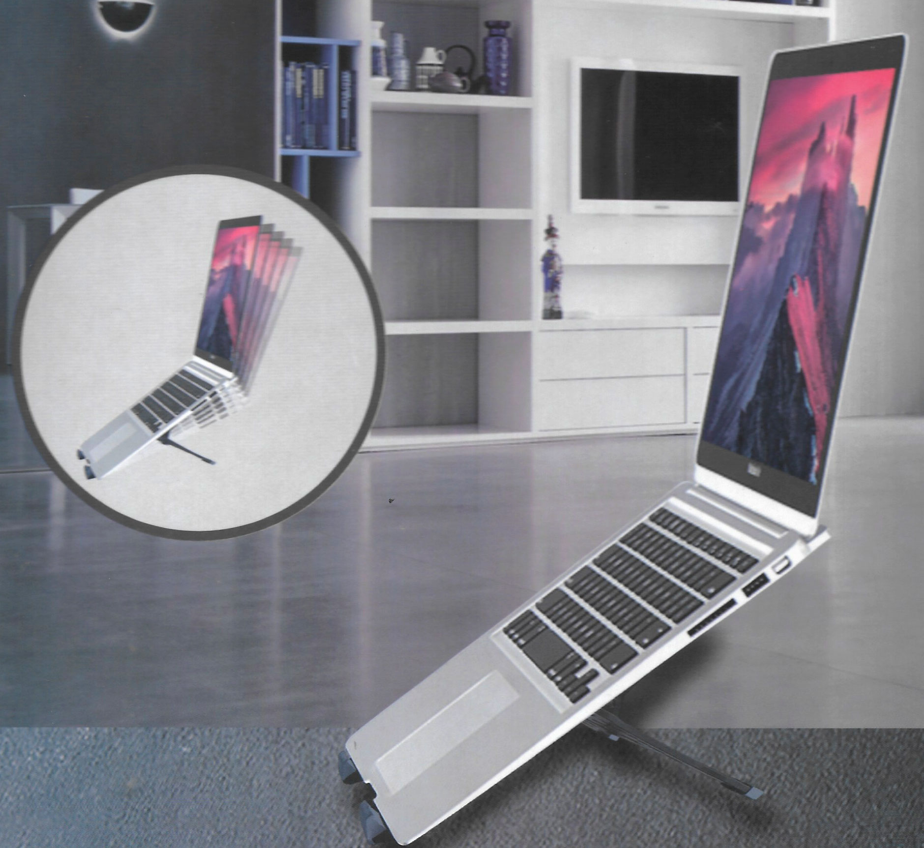 Base De Support Pliante Pour Ordinateur Portable Et Tablette – Image 1