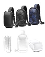 Sac à bandoulière multifonction antivol - Bleu – Image 4