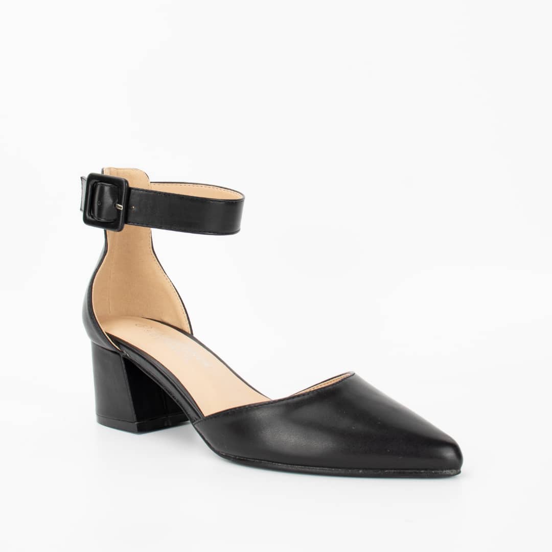 Carton de 10 escarpins à talons à lanières pour femme - Noir – Image 1