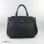 Sac à main en cuir avec bandoulière - Frédéric T -  Noir