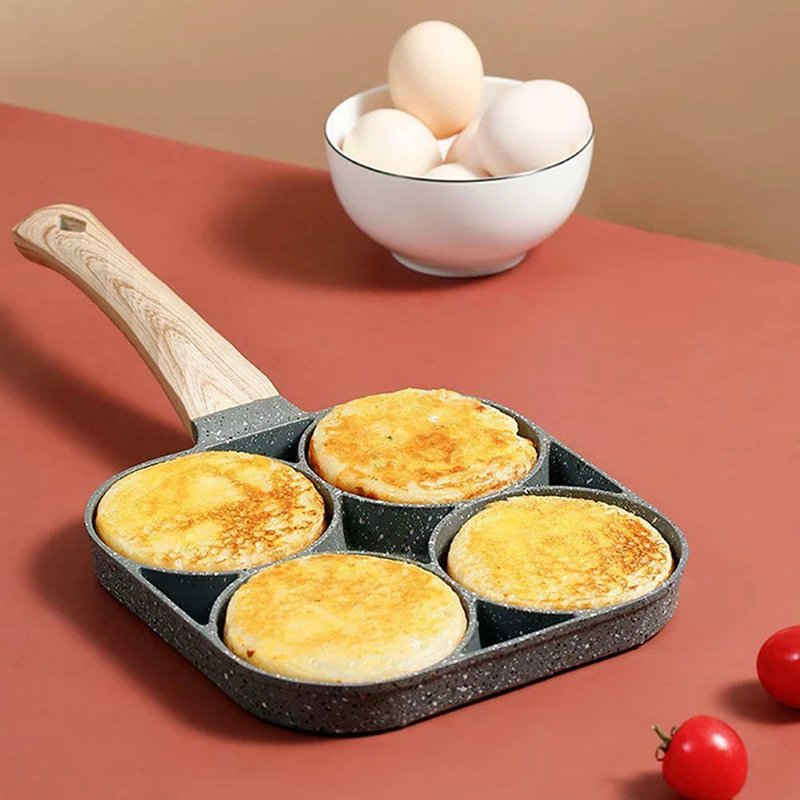Schafer Poêle à Crêpes 4 Trous, avec Induction Antiadhésive pour  Omelette,Moule à Crêpes à prix pas cher