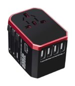 Adaptateur de voyage universel avec 4 ports USB ultra-rapides et 1 port USB ultra-rapide de type C