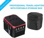 Adaptateur de voyage universel avec 4 ports USB ultra-rapides et 1 port USB ultra-rapide de type C – Image 3
