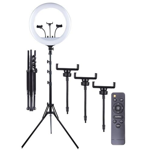 Support Selfie/LED/ Canne Ring light - 18 Pouces – Image 1