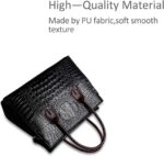 NICOLE & DORIS Sac à main Crocodile Top Handle à bandoulière – Image 3