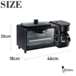Micro-Onde électrique Pour Le Petit Déjeuner 12L - 3 en 1 - 1250W HM-509 – Image 4