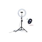 anneau lumineux professionnel - lumière de maquillage + trépied offert - télécommandé – Image 2