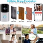 Sonnette intelligente vidéo sans fil WiFi HD 720P - Audio Bidirectionnel – Image 6
