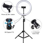 anneau lumineux professionnel - lumière de maquillage + trépied offert - télécommandé – Image 6