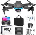Mini Drone pliable avec caméra - 1080P HD FPV avec mallette de transport, 2 batteries