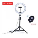 anneau lumineux professionnel - lumière de maquillage + trépied offert - télécommandé