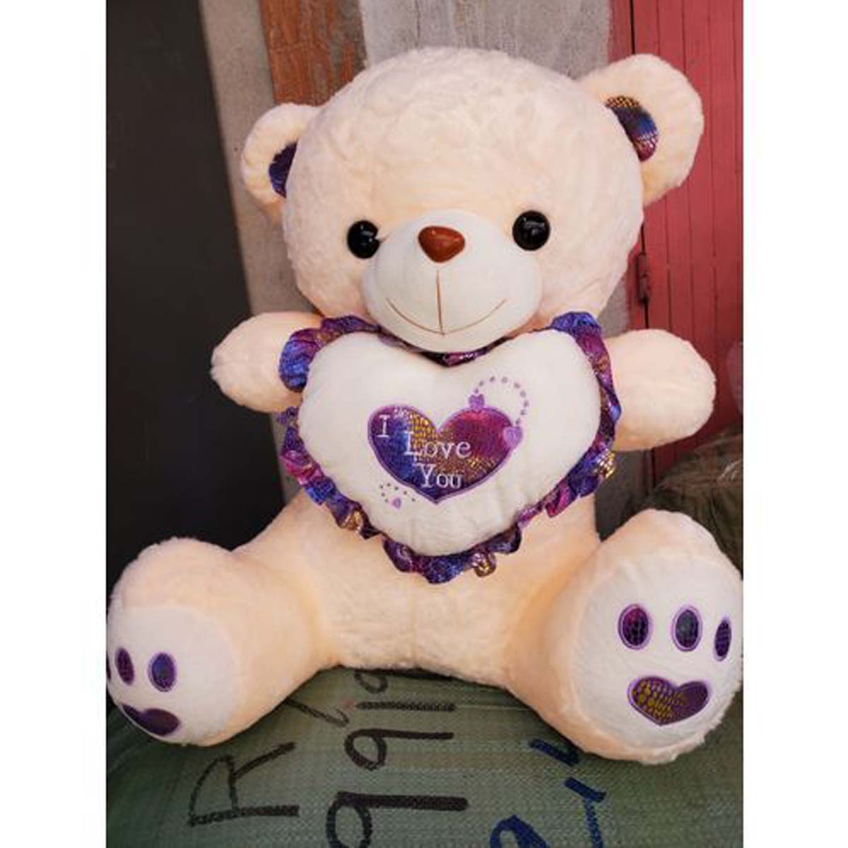 Bouchon décoratif ours avec coeur, Saint Valentin