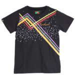 T-shirt Enfant Burkindi avec motif à col rond - Multicolore
