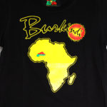 T-shirt Enfant Burkindi avec motif Africa à col rond - Noir – Image 2