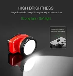 Lampe frontale Led rechargeable 3 modes noir – Image 3