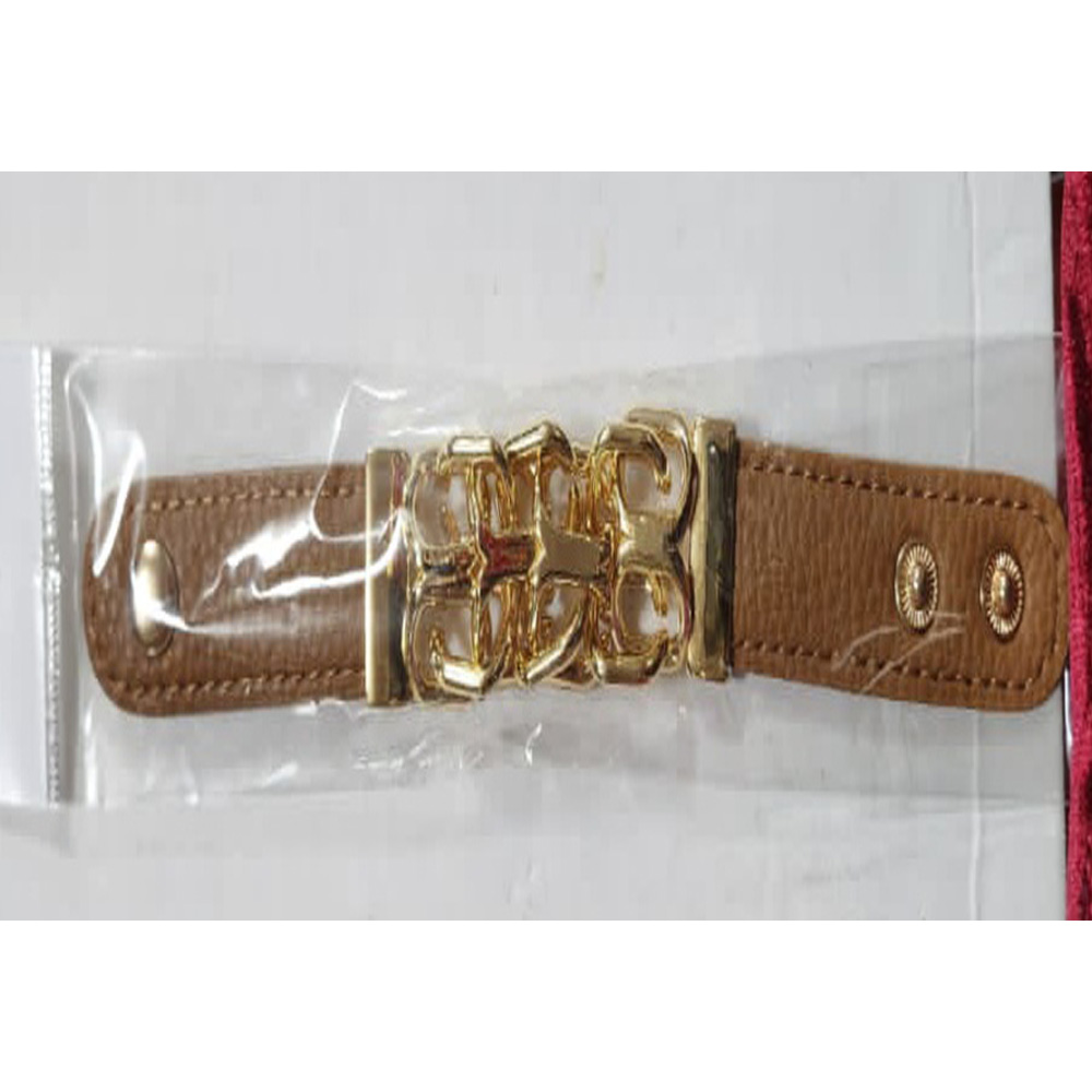 Bracelet Dame Plaque Or - Marron – Image 1