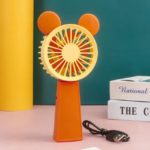 Mini Ventilateur De Poche Rechargeable - Orange