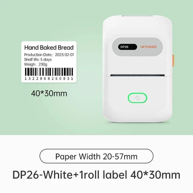 Mini imprimante d'étiquettes thermiques adhésives sans fil, étiqueteuse  Bluetooth portable, machine sans encre avec ruban