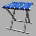 Tabouret pliable - Bleu – Image 2