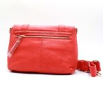 Sac à main à bandoulière en cuir Nina Marvin - Rouge – Image 3