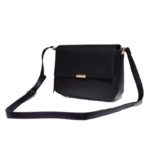 Sac à bandoulière en polyuréthane Andy Blue - Noir