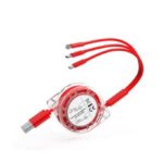 Câble Rétractable 3 En 1 - Cordon De Chargeur Multi USB