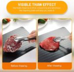 Planche à découper de cuisine 2 en 1 et plateau rapide de dégivrage avec brosse en silicone – Image 4