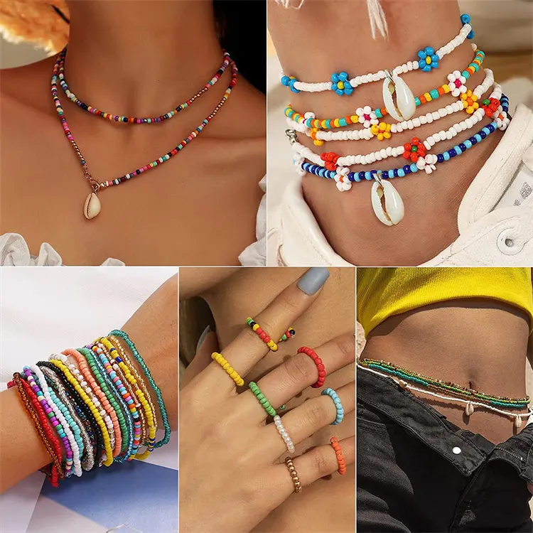Ensemble De Perles De Rocaille en verre de 3mm pour Bracelet – Kit  d'artisanat pour les filles – Kevajo