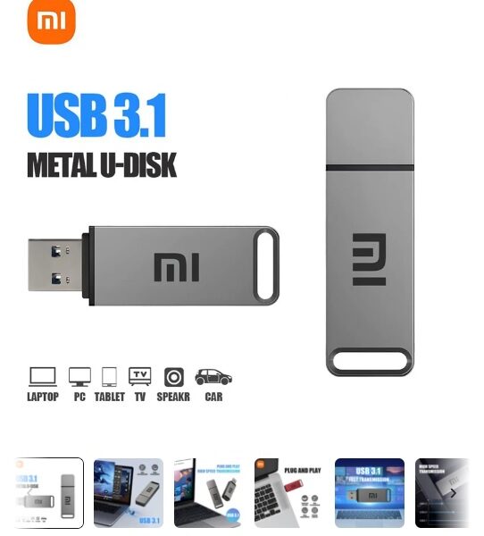 2 To-Xiaomi-Clé USB 3.0 en métal 2 To, clé USB haute vitesse, clé
