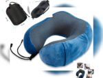 Coussin Cervical ergonomique, Coussin de Voyage - Bleu