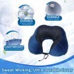 Coussin Cervical ergonomique, Coussin de Voyage - Bleu – Image 3
