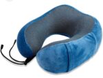Coussin Cervical ergonomique, Coussin de Voyage - Bleu – Image 2