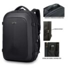 Sac à Dos à Port USB Antivol - Noir