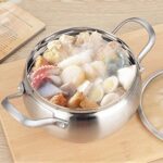 Casserole à Soupe antiadhésive en Acier Inoxydable à Double poigné – Image 3