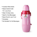 Gourde D'eau Isotherme Pour Enfant - Rose - 480ML – Image 3