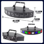 Projecteur lumière 8 yeux Led faisceau lumineux RGBW 4 en 1 – Image 2